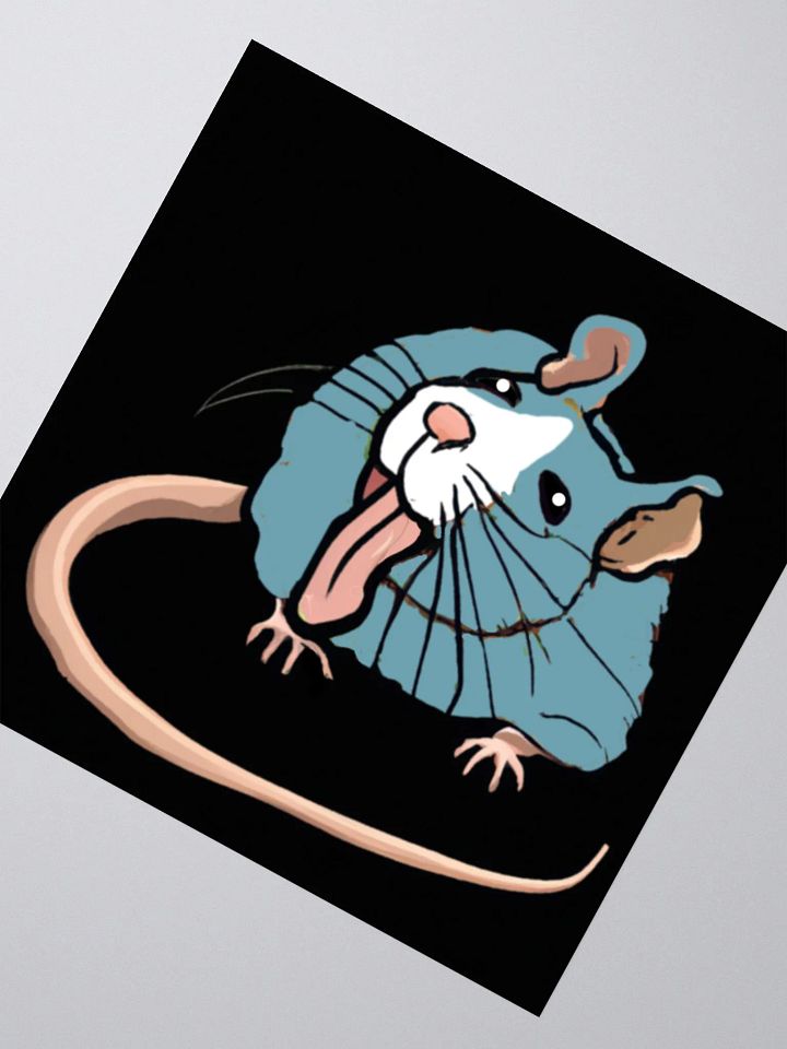 cheeky blue rat sticker product image (4)