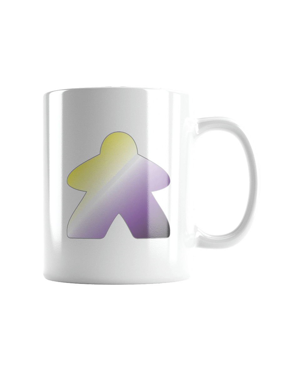 Non-binary Pride Gradient Meeple Mug product image (1)