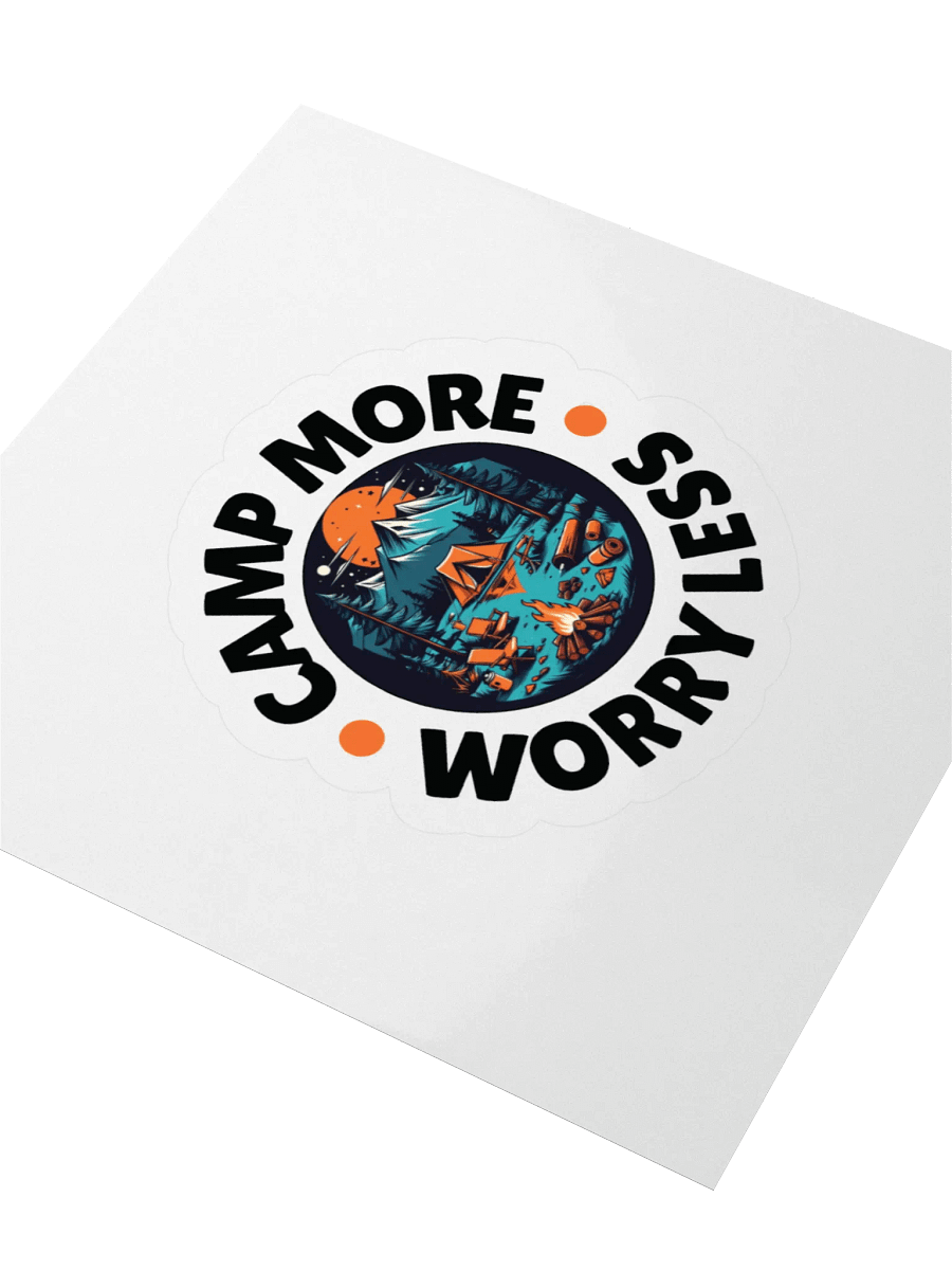 Camp More Worry Less Sticker product image (5)
