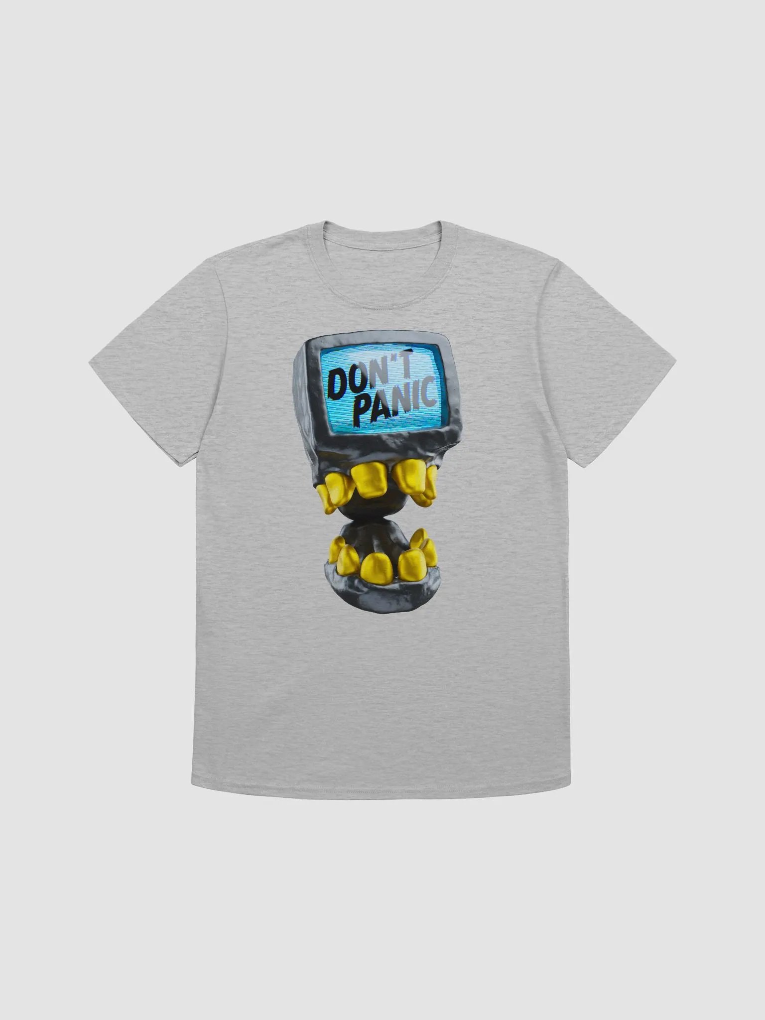Don't Panic TV Skull T-Shirt product image (16)