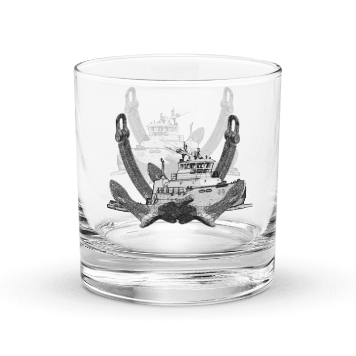 Twin Anchor Titan tug Rocks Glass 10.5oz product image (1)
