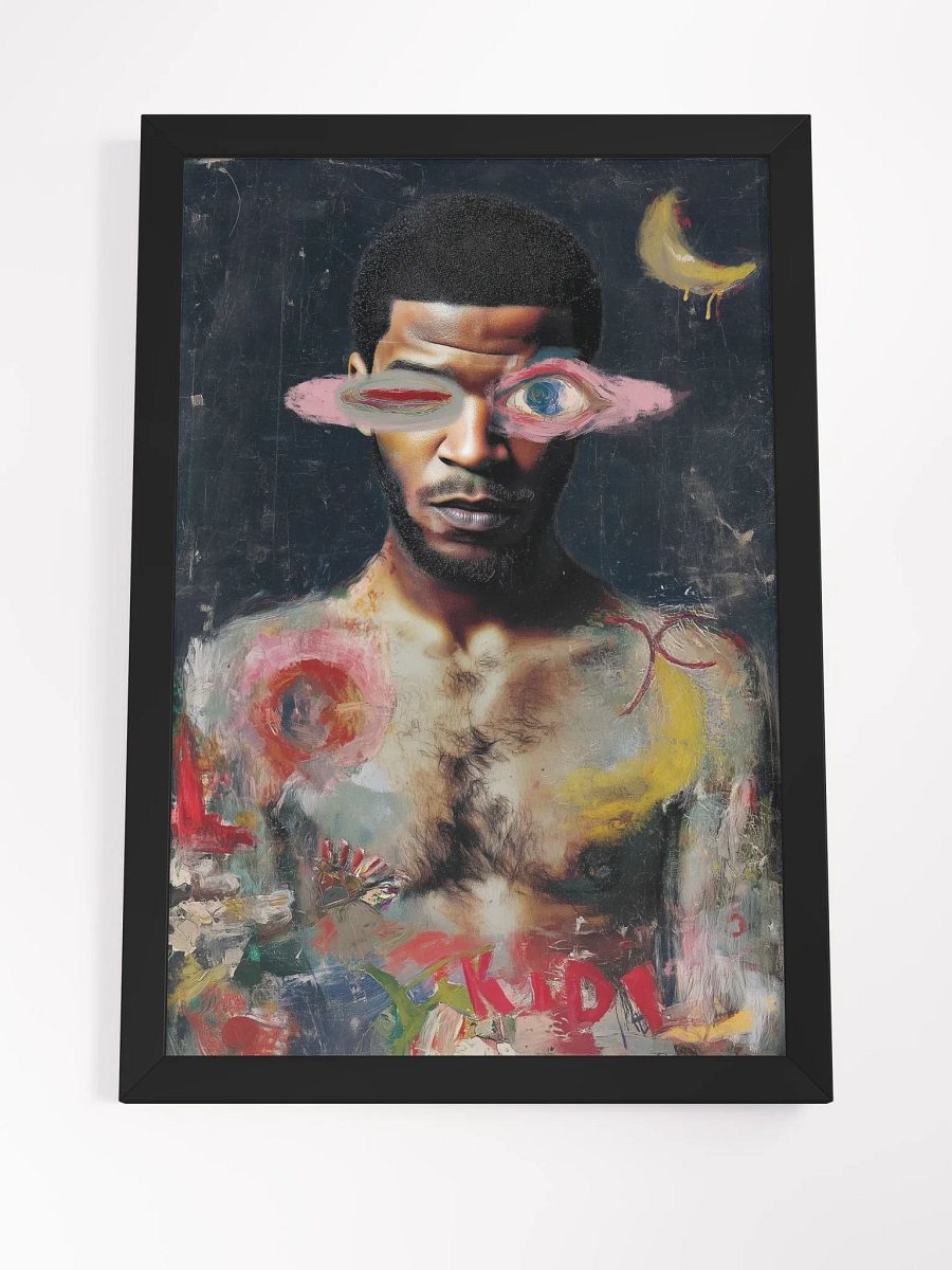 Cudi Vibrant Matte Poster in Eco-Friendly Ayous Wood Frame product image (7)