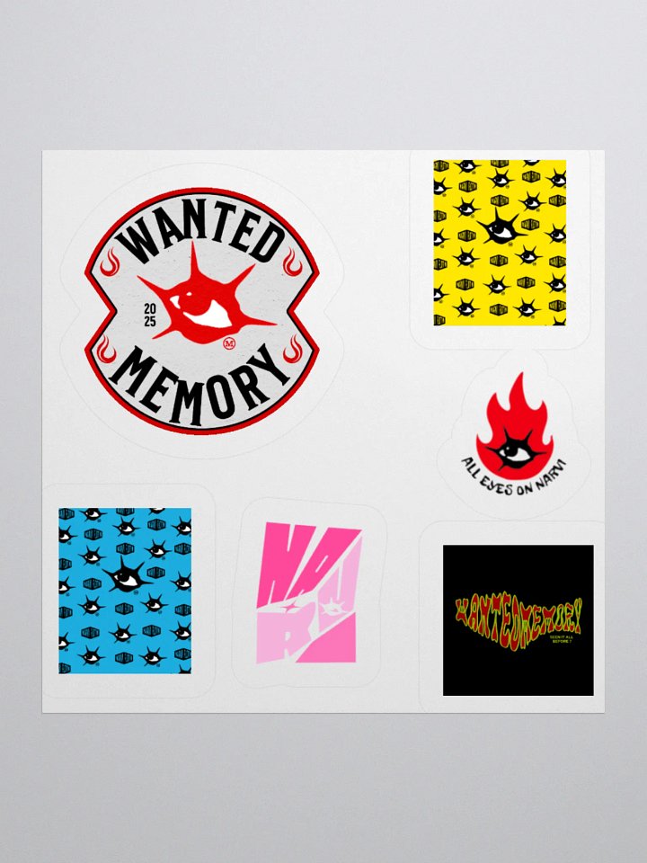 WANTED MEMORY®/NARVI FLOTIN® STICKERS product image (1)