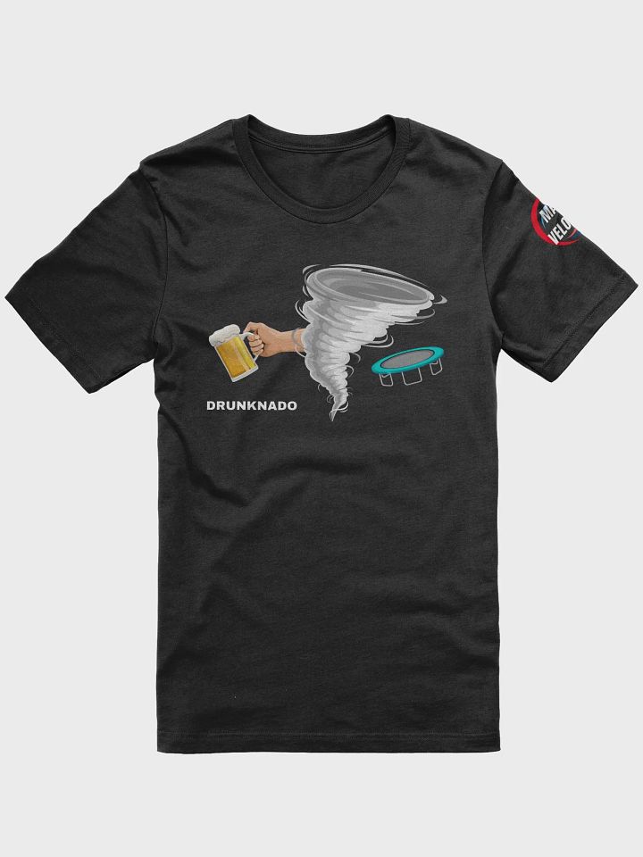 Drunk Tornado Unisex T-Shirt + Sleeve Logo product image (1)