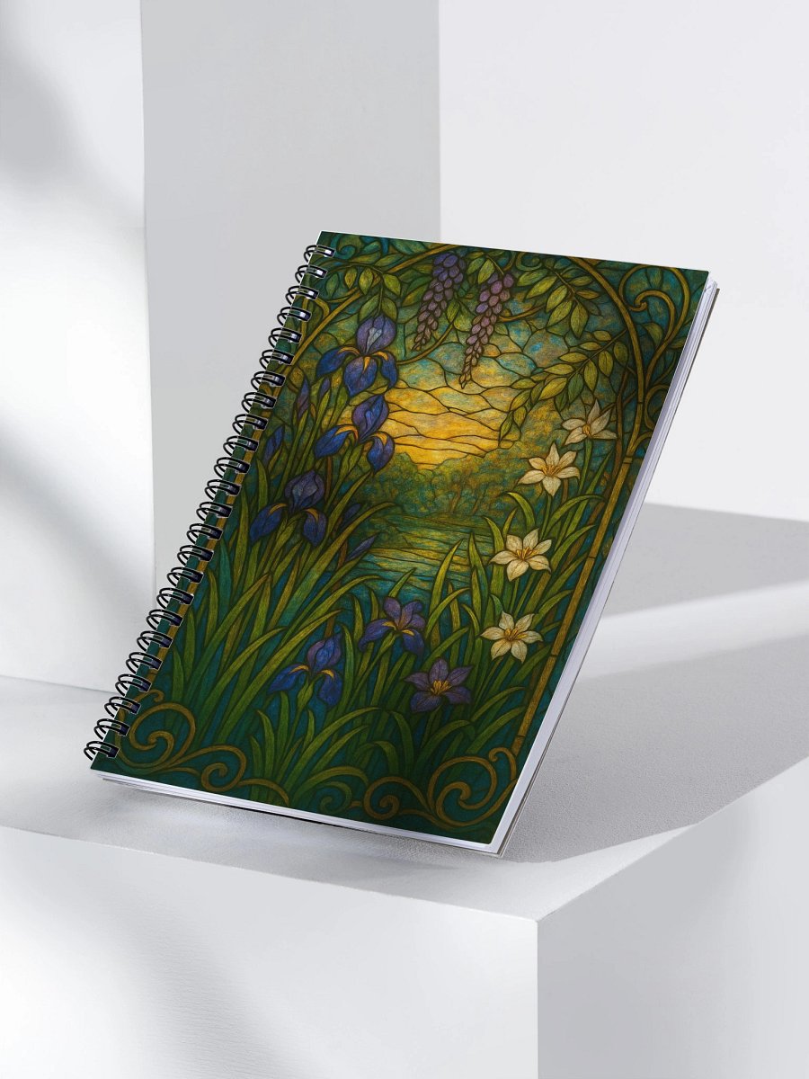 Stained Glass Sunset Spiral Notebook product image (3)