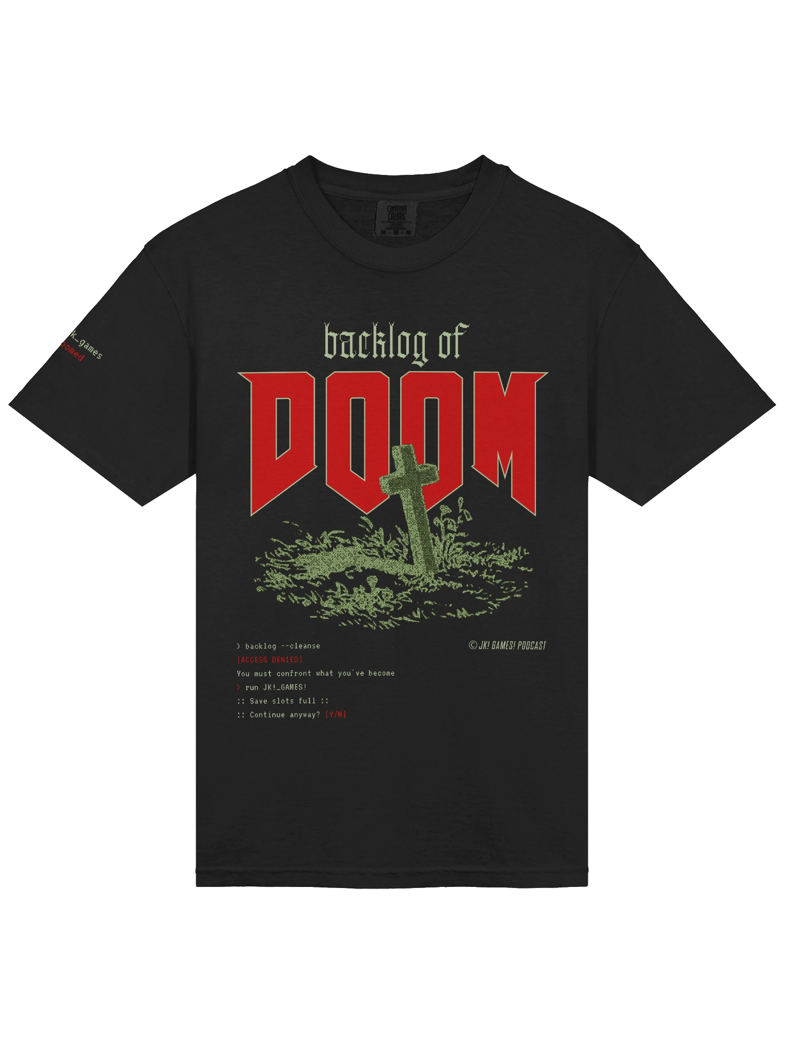 JK! Games // backlog_of_doom.tshirt product image (2)