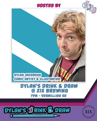 Are you in Vermillion, SD? Join us tomorrow for a #halloween edition of Dylan’s Drink & Draw @xixbrewingco!

@thedylanjacobso...