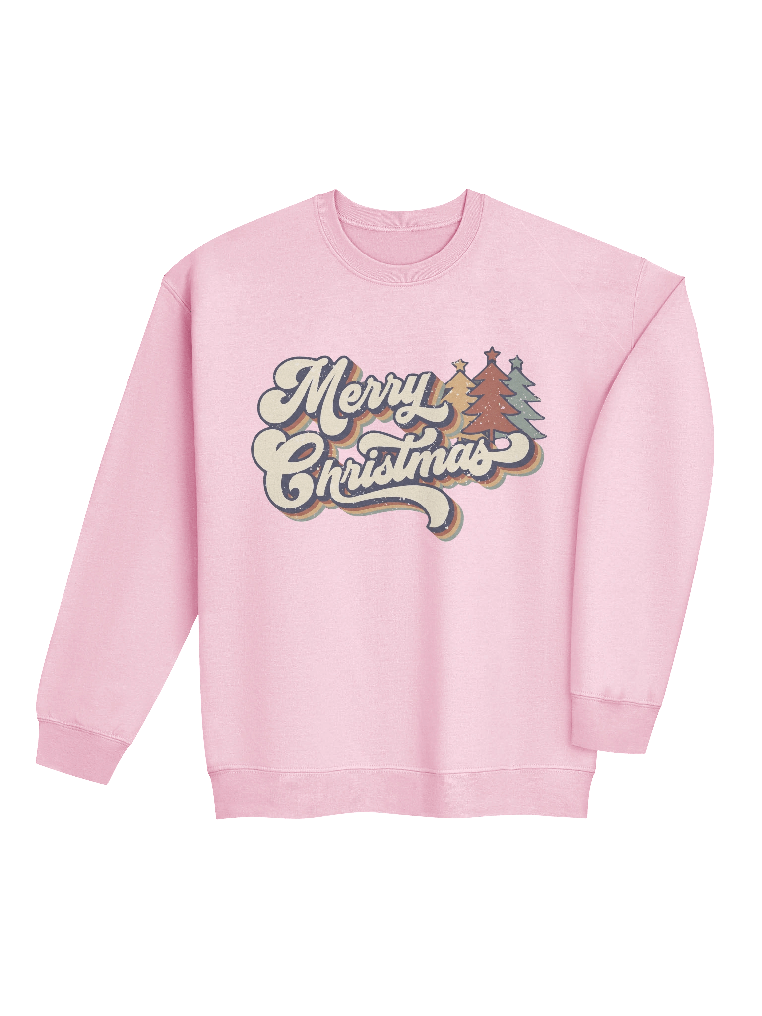 Retro Merry Christmas 70s Vintage Holiday Sweatshirt product image (4)