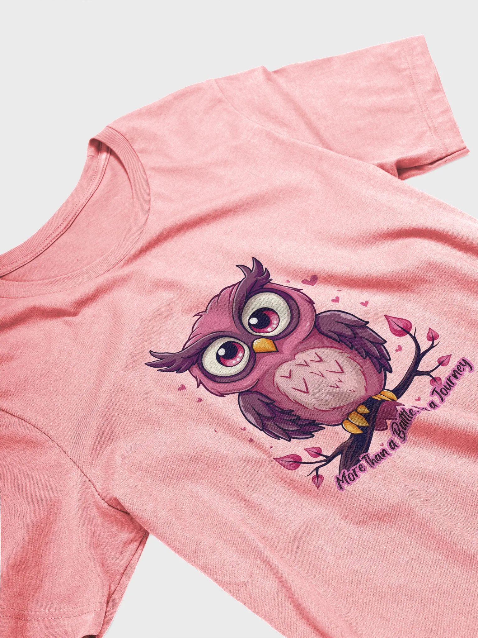 More Than a BATTLE, it's A Journey BREAST CANCER AWARENESS night Owl T-Shirt product image (2)