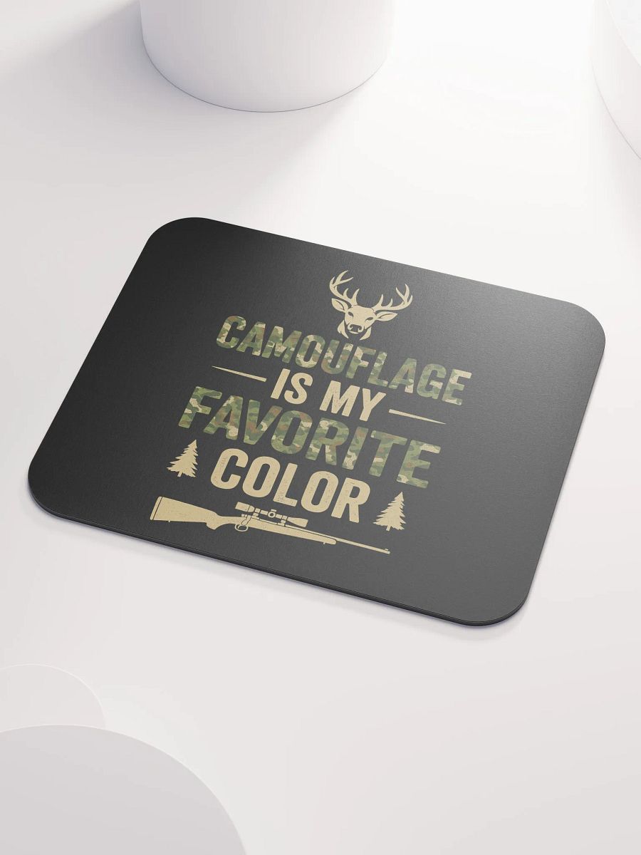 Camo Mouse Pad – Camouflage Is My Favorite Color | Funny Desk Gift product image (3)