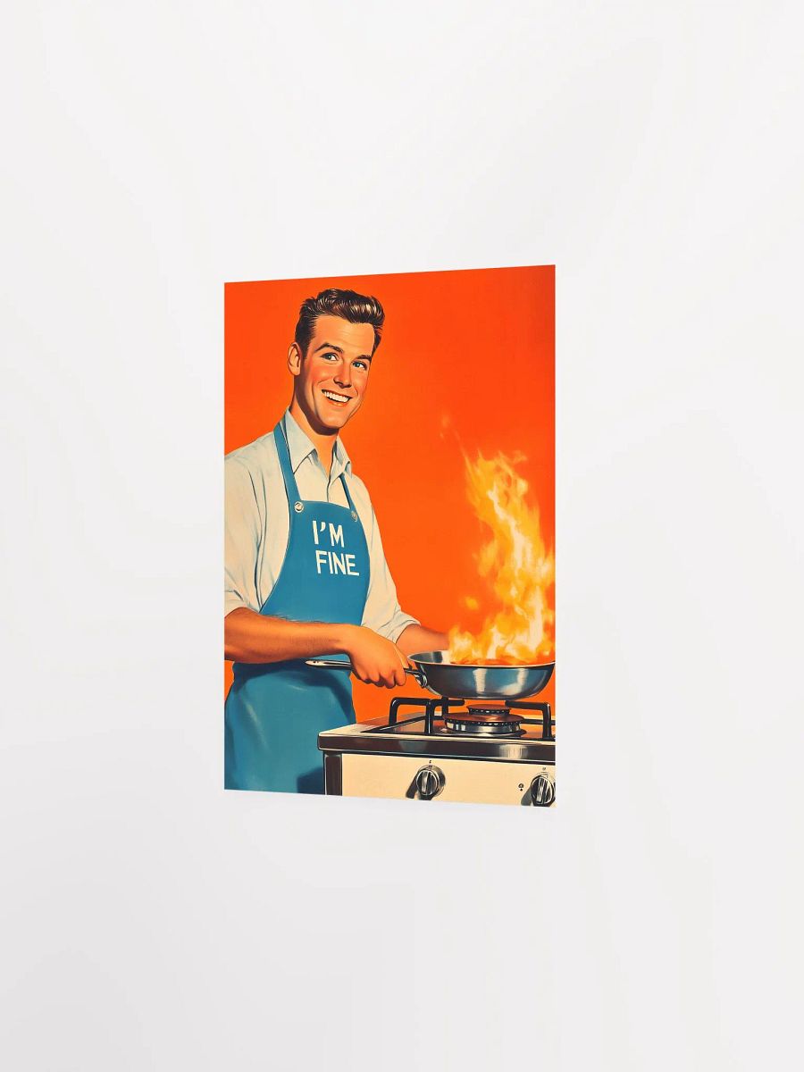 “I’m Fine” Retro Poster, Nostalgic Classic Humor Art Print product image (2)