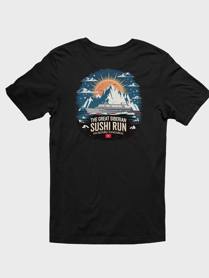 The Great Siberian Sushi Run Women’s T-Shirt (Dark Colours and Mountain Logo) product image (17)