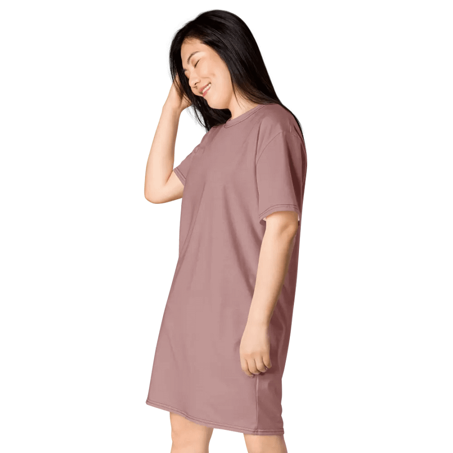 Effortless Chic Pink T-Shirt Dress product image (5)