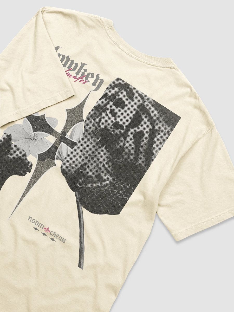Cat Tiger Face Off T Shirt Black Halftone product image (100)