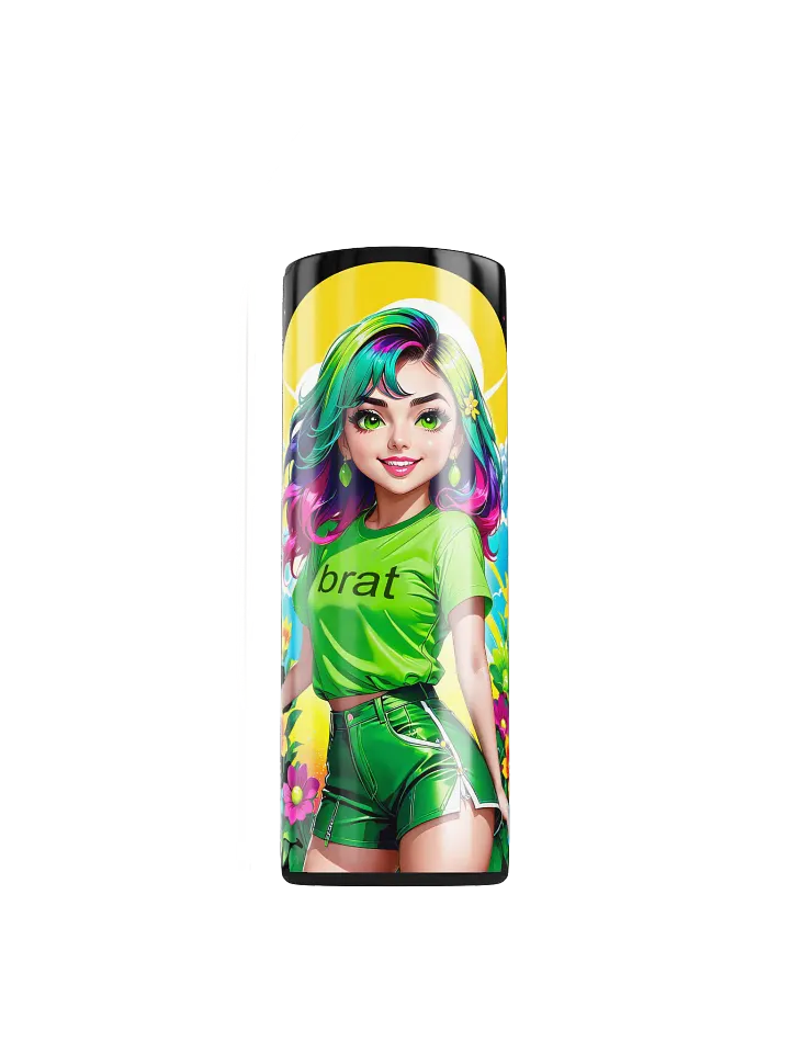 Brat 20 oz Skinny Stainless Steel Tumbler - Black - Brat Life v3 product image (1)