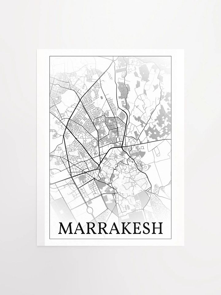 Marrakesh, Morocco, city map print product image (3)