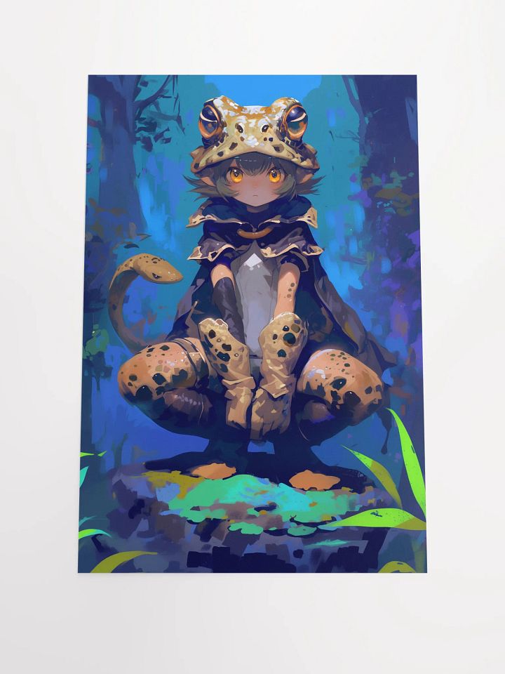 Enchanted Frog Girl Fantasy Poster product image (1)