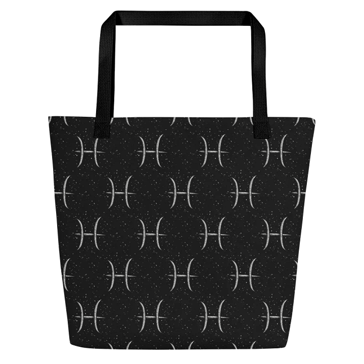 Pisces, Guided by the Stars, Black Tote product image (1)