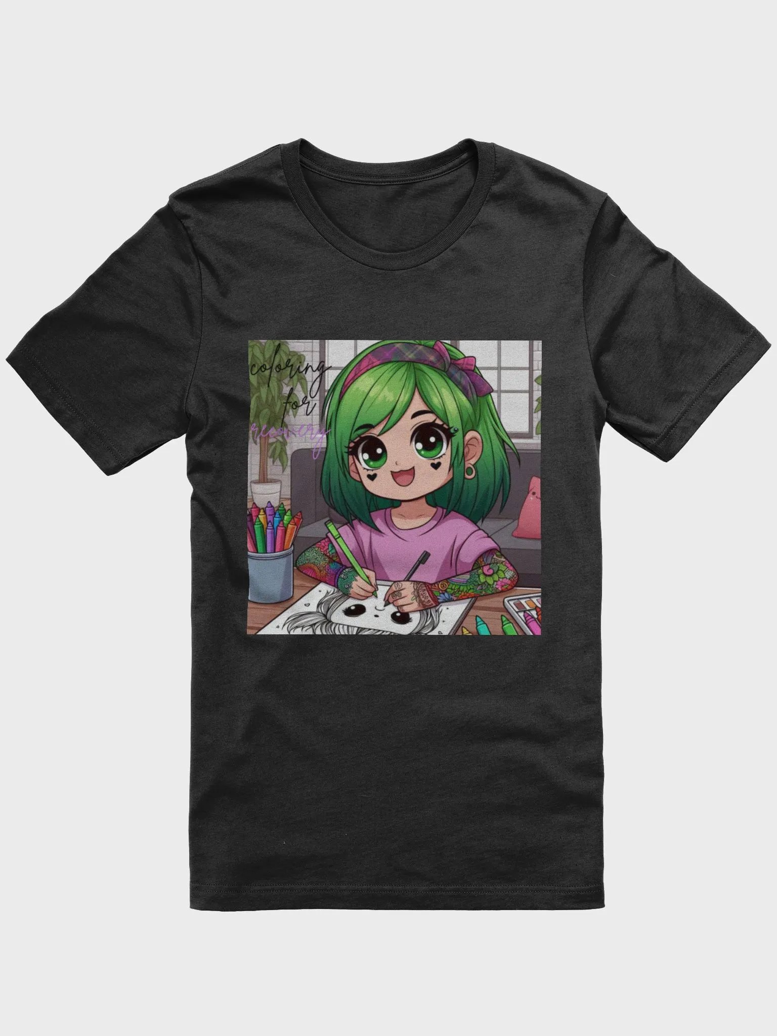 coloring for recovery womans shirt product image (1)