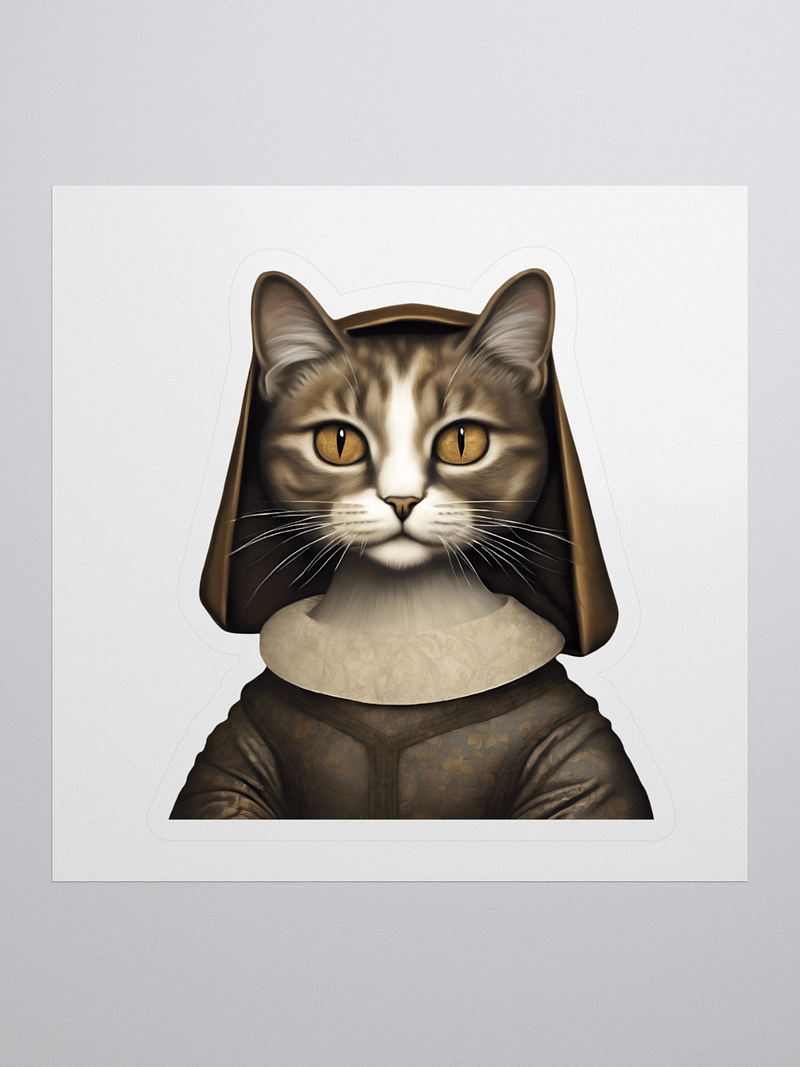 Renaissance Cat Kiss Cut Stickers