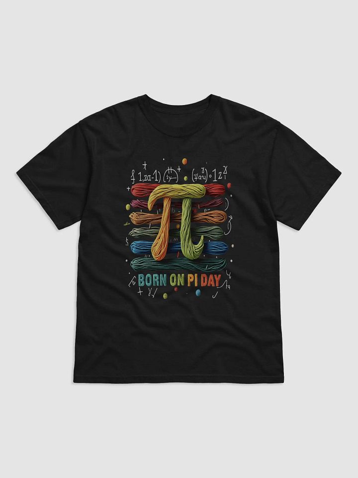 Born on Pi Day Comfort Heavyweight T-Shirt - Colorful Yarn Art Math Design | Geek & Nerd Gift product image (8)