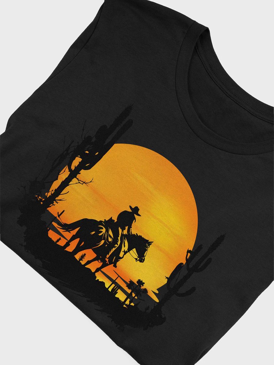 🤠 Cowboy Sunset T-Shirt | Bella+Canvas Unisex Tee | Western Silhouette Graphic Shirt product image (5)