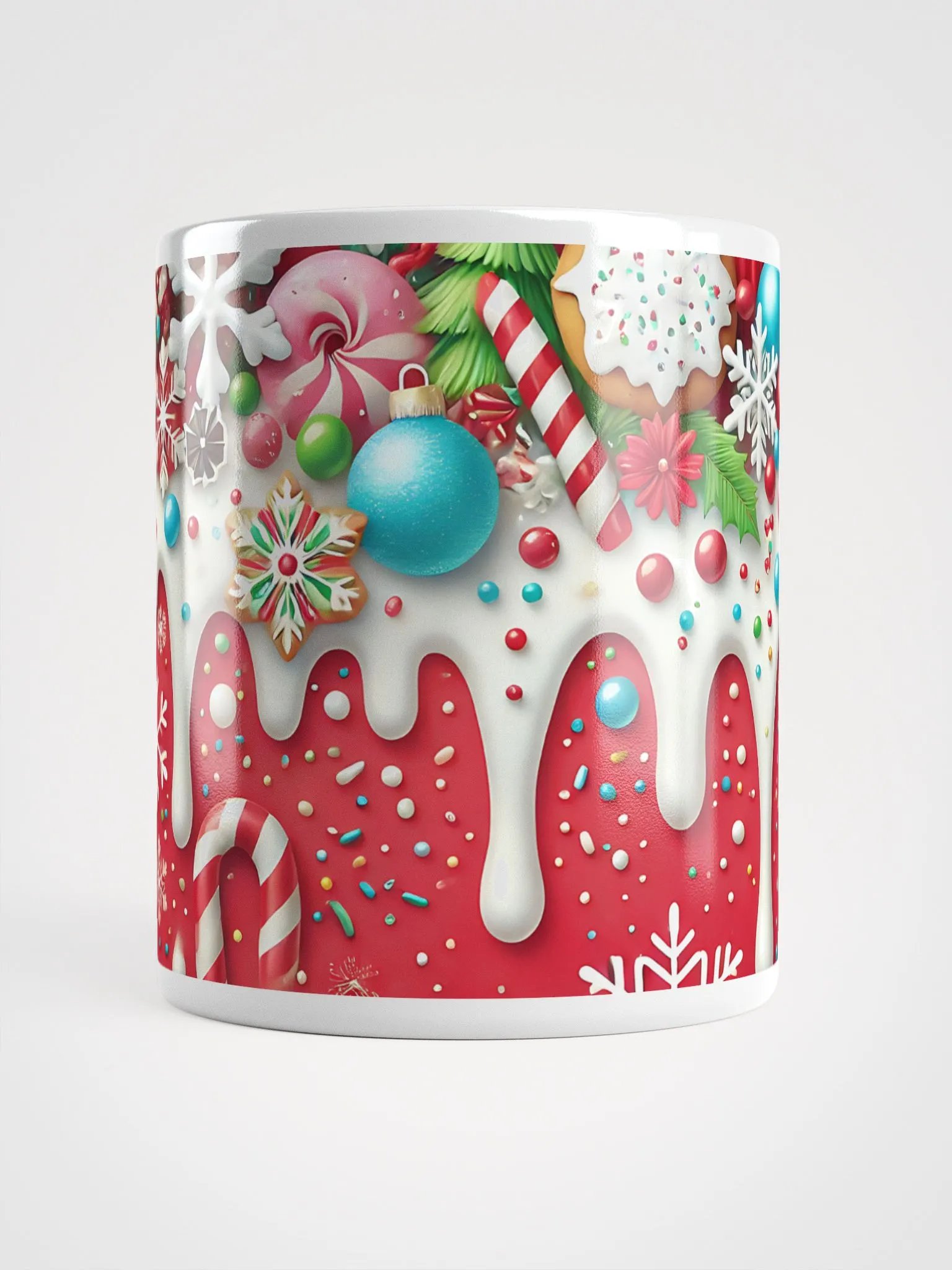 Christmas Candy Winter Vibes White Mug product image (5)