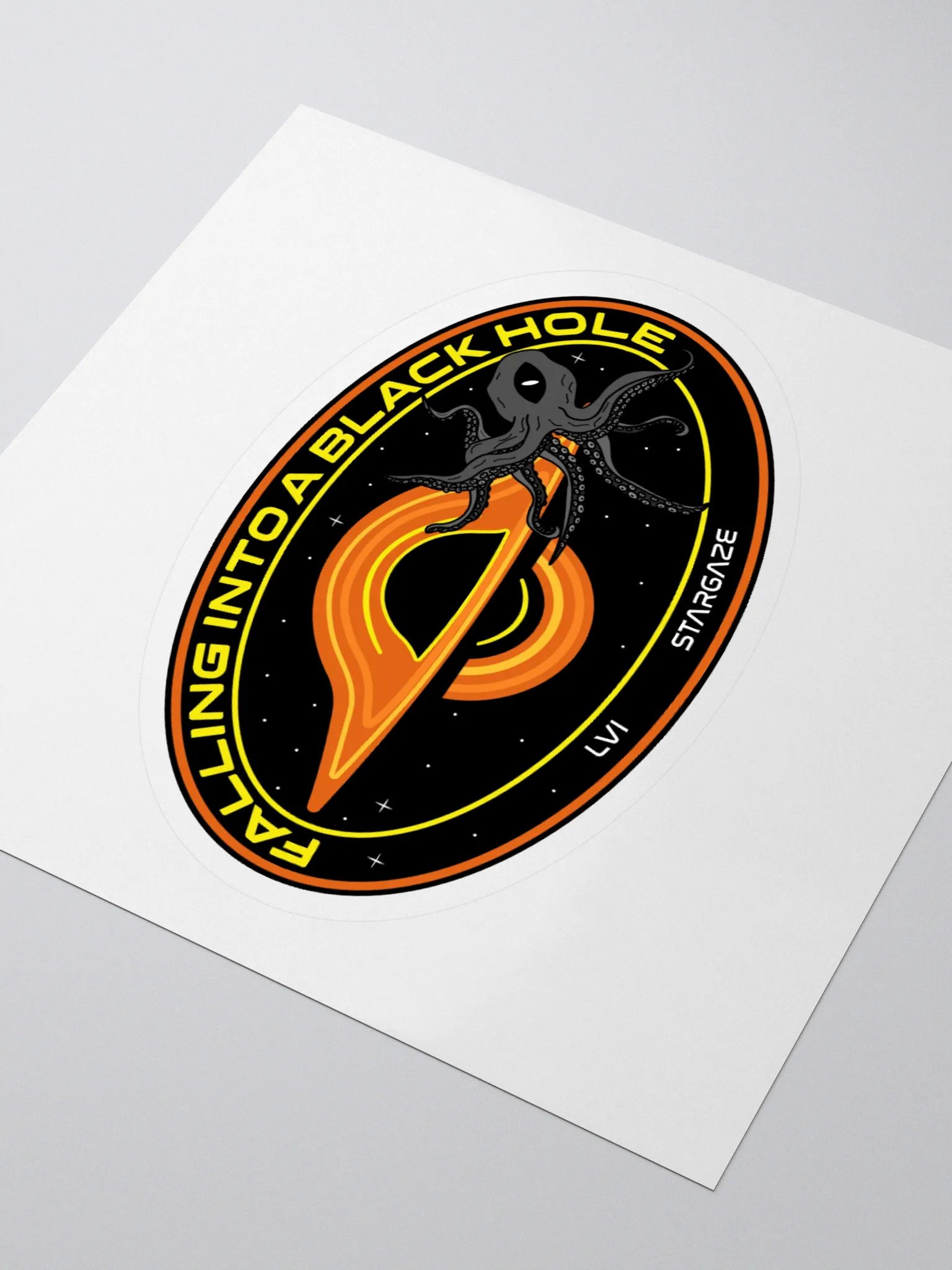 FALLING INTO A BLACK HOLE STICKER product image (3)