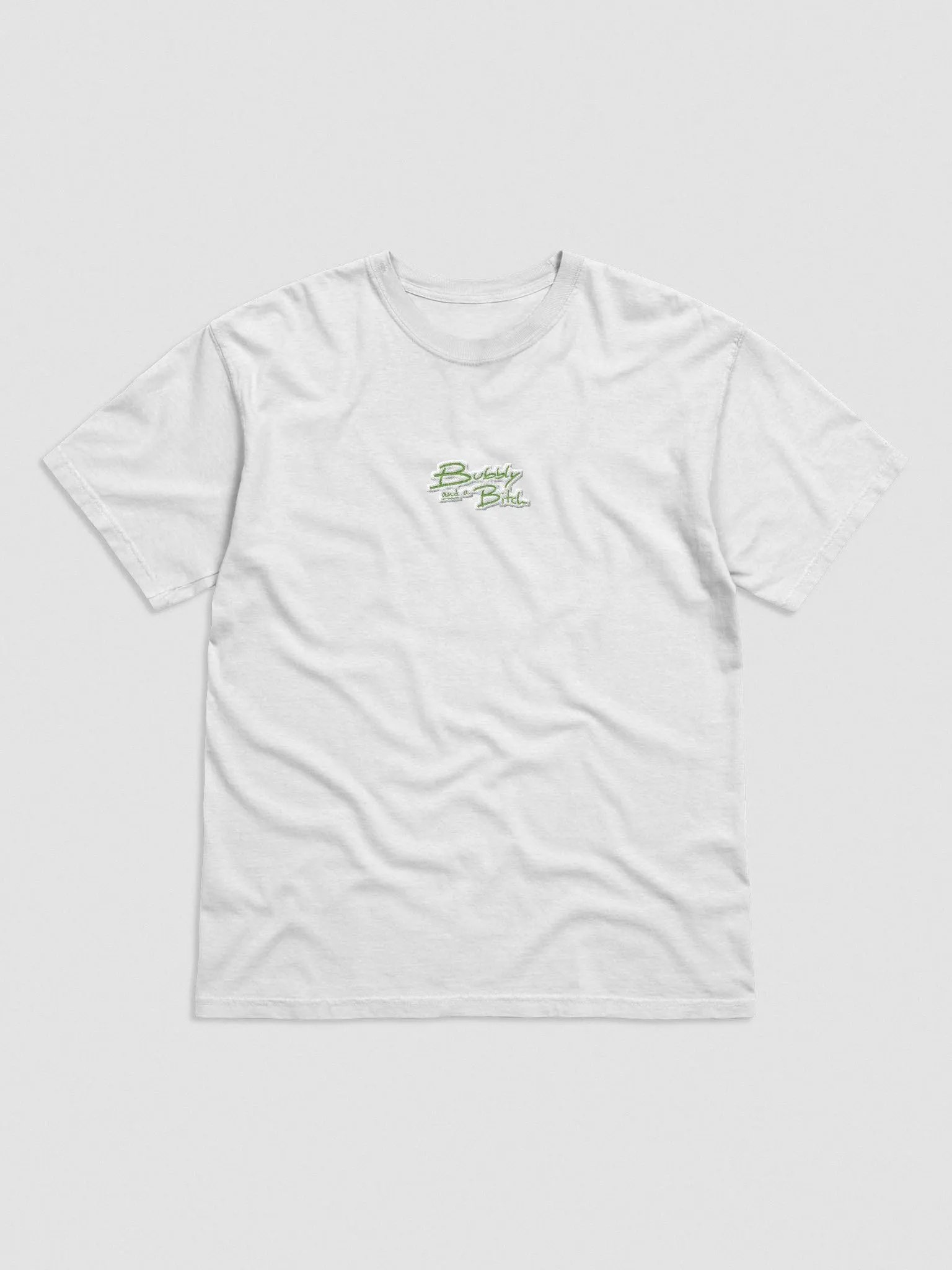 Bubbly and a B*tch embroidered garment-dyed tee (light green bubble design) product image (1)