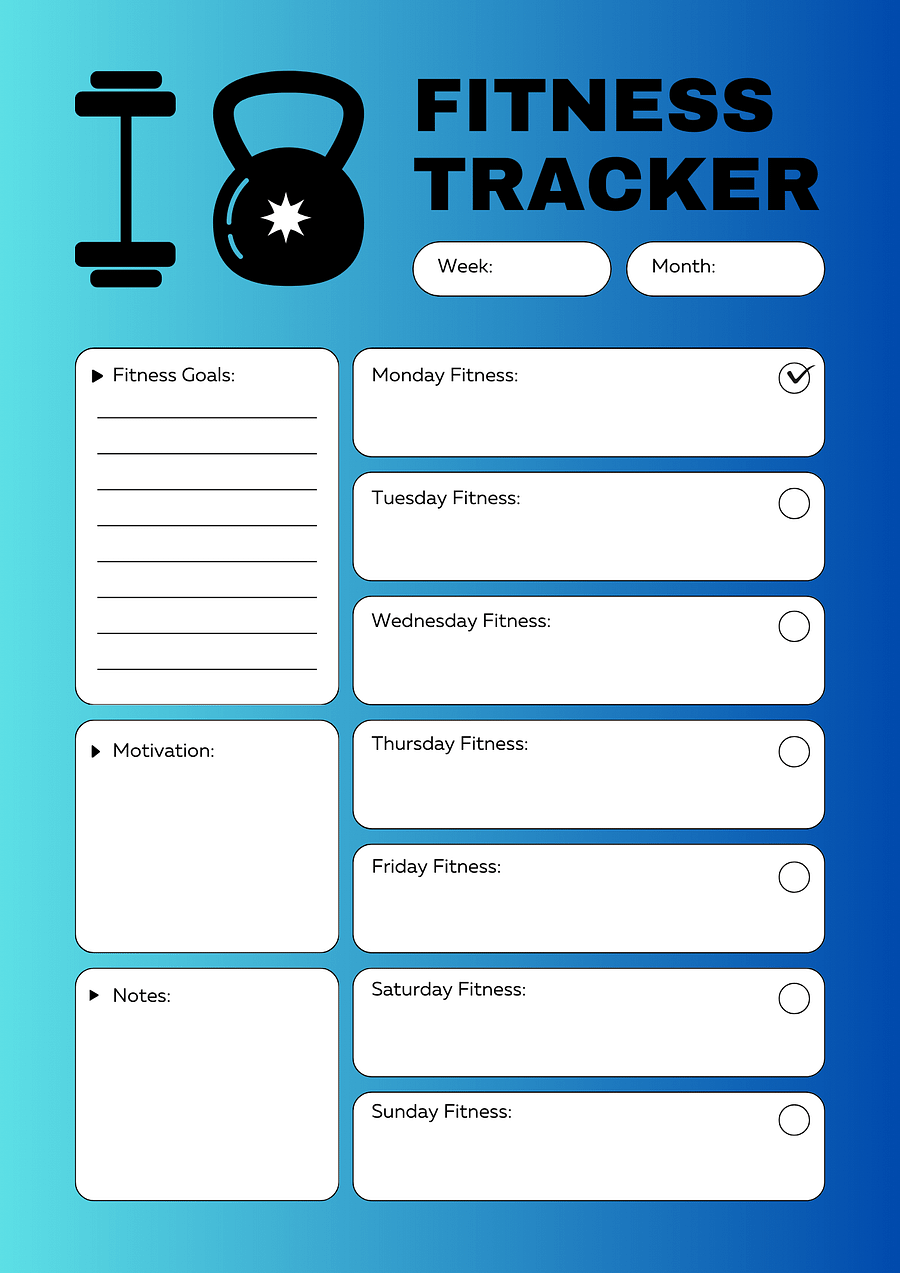 Fitness Tracker Planner product image (1)