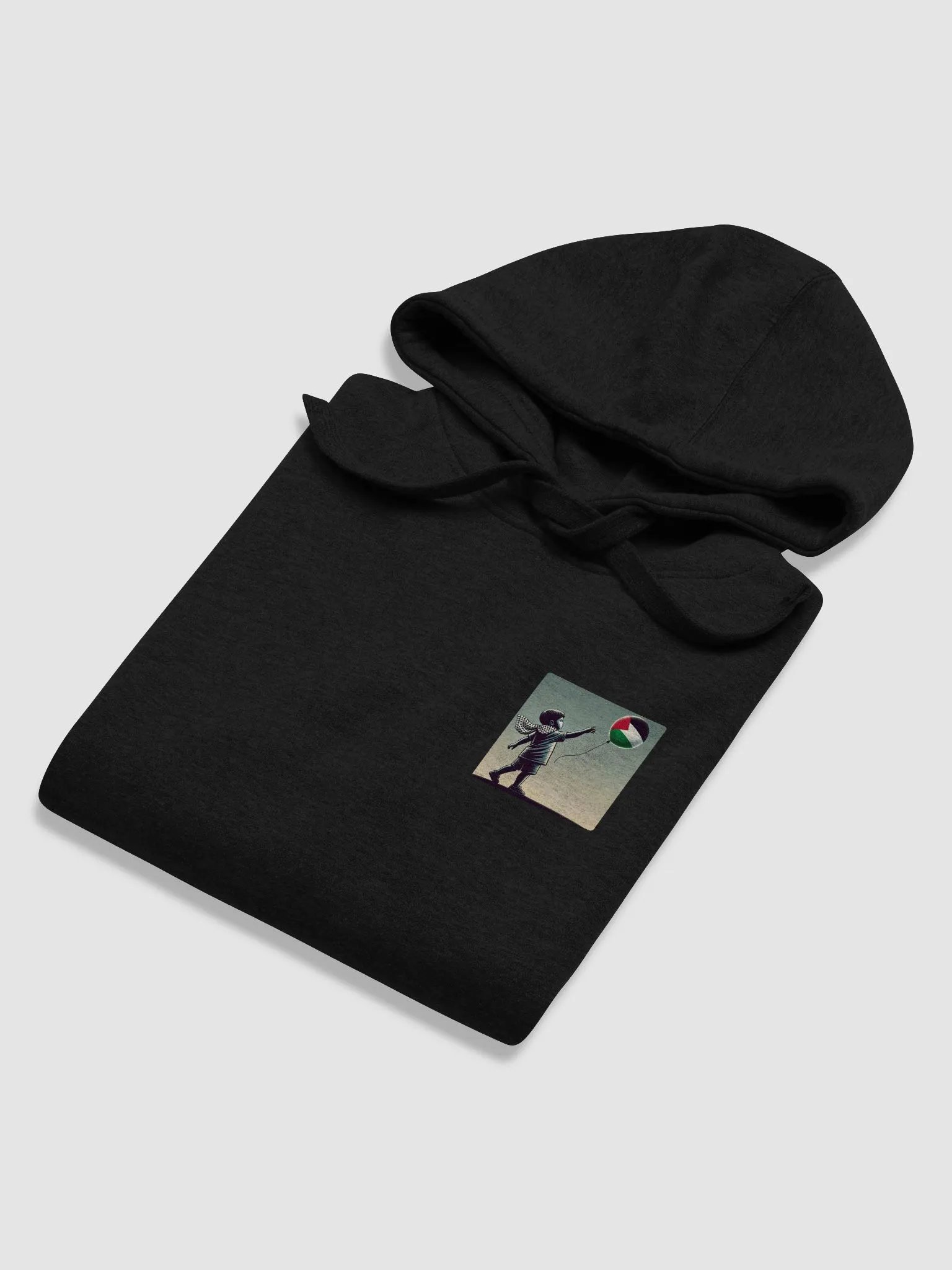 Palestinian Balloon Unisex Hoodie | AI Design FREE PALESTINA product image (2)