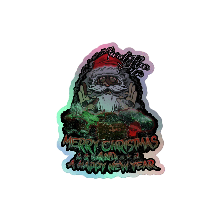 Holographic Christmas x New Years Sticker product image (2)