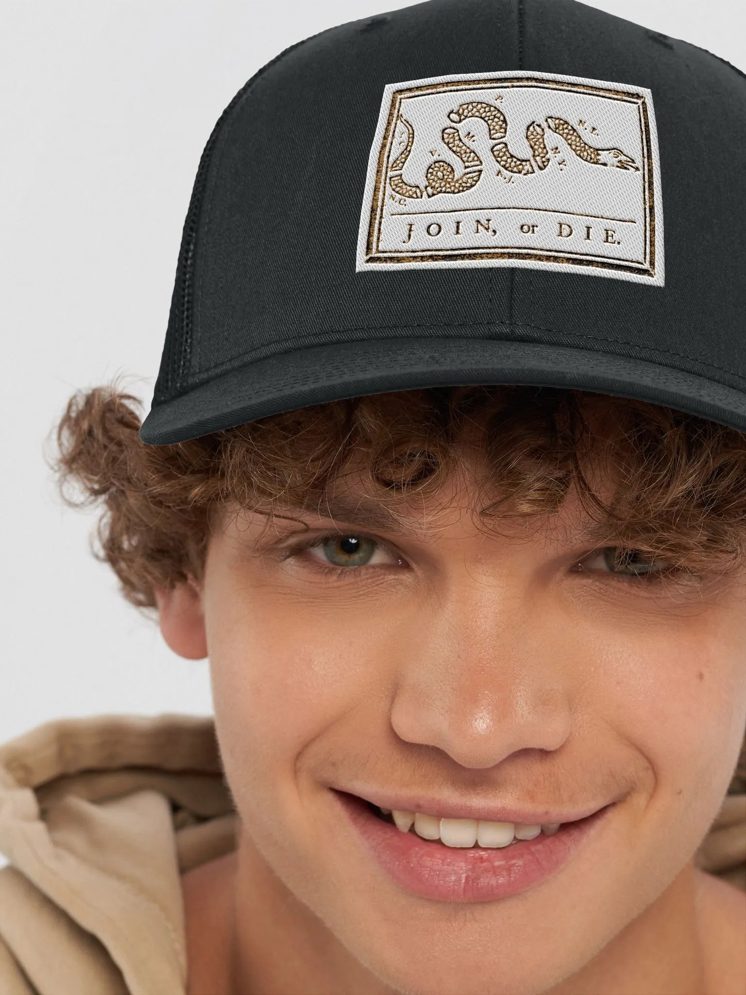 "Join or Die" Embroidered Trucker Hat product image (63)