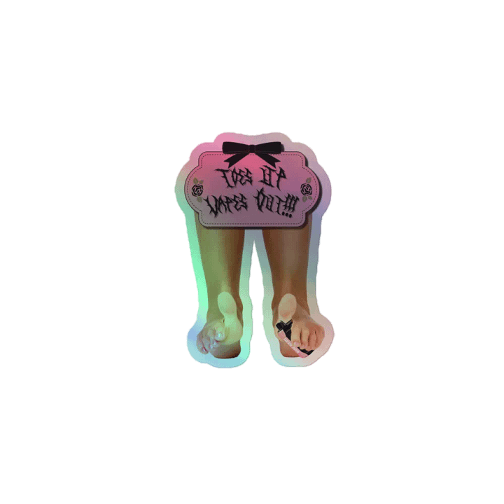 Toes Up, Vapes Out Sticker product image (1)