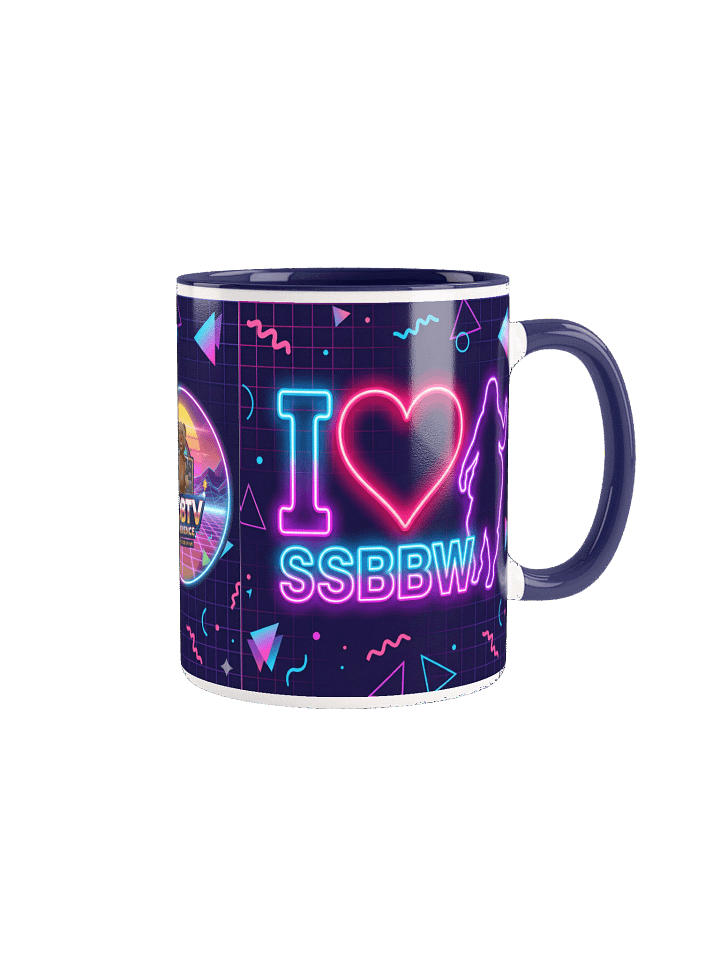 Neon I heart SSBBW BOB TV  Ceramic Mug! product image (1)