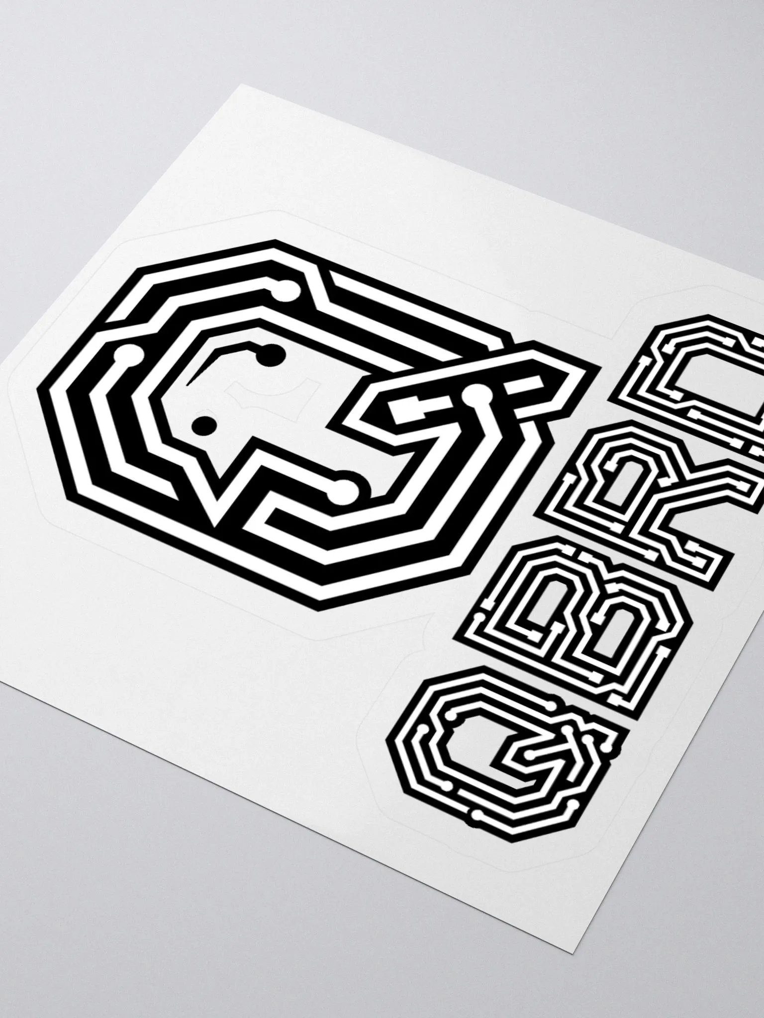 QBRD B/W Logo Sticker product image (8)