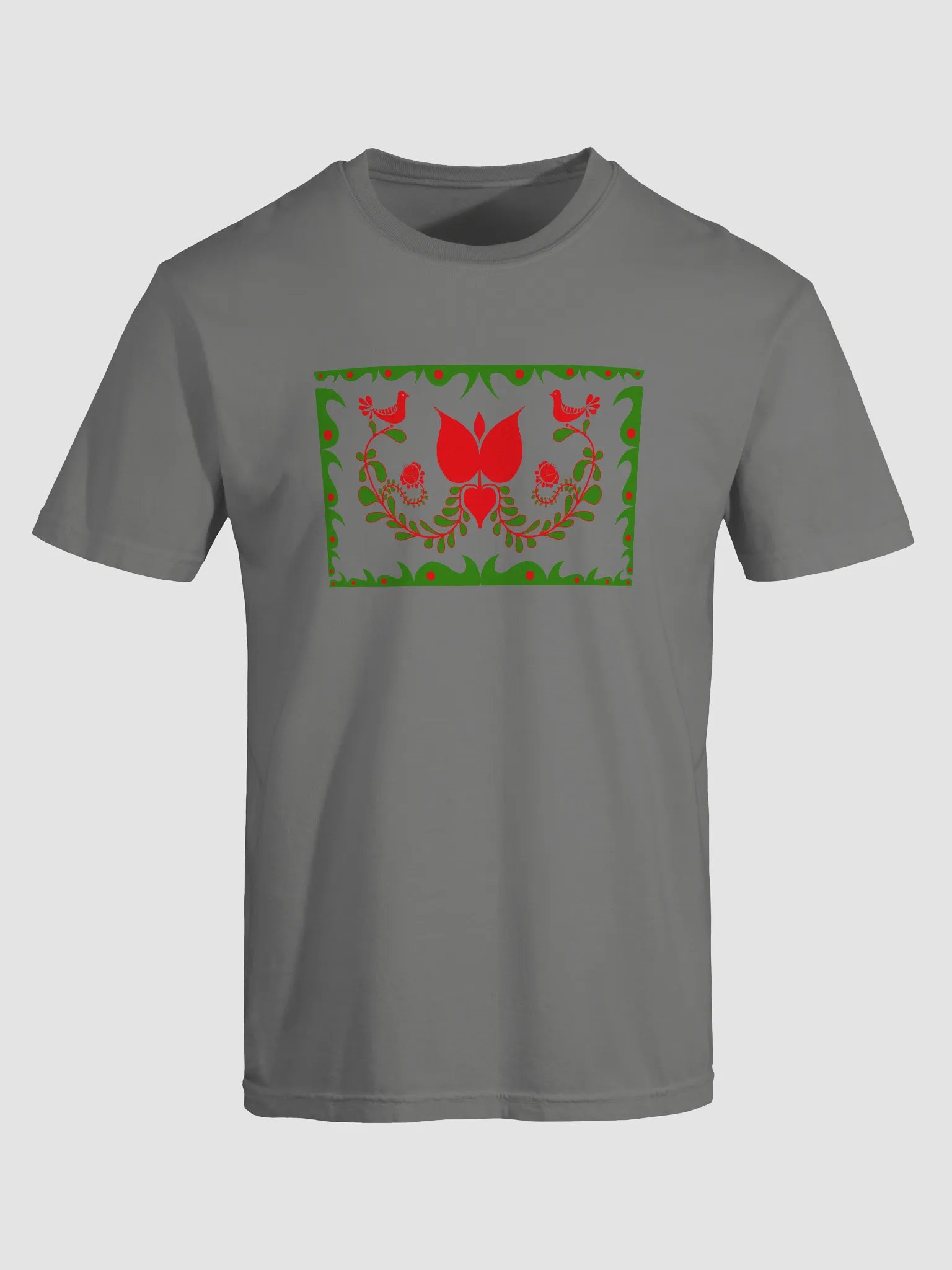 Hungarian Folk Art Red & Green T-Shirt product image (5)