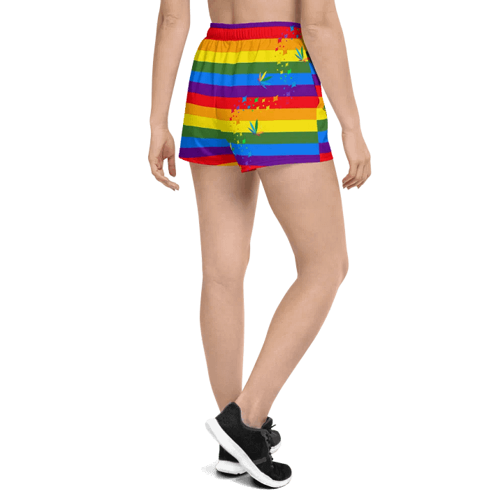 PRIDE Cthulhu Royalty Women's Athletic Short Shorts product image (2)