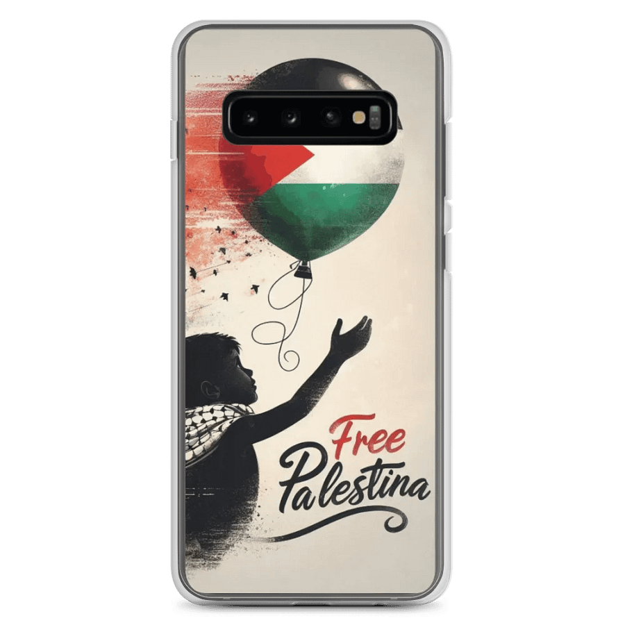 Palestinian Flag Balloon Clear Samsung® Case | AI Design Free Palestina product image (8)