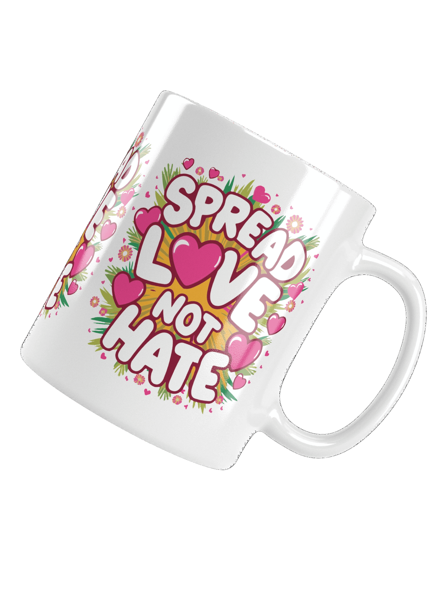 Spread Love | White Glossy Mug product image (5)