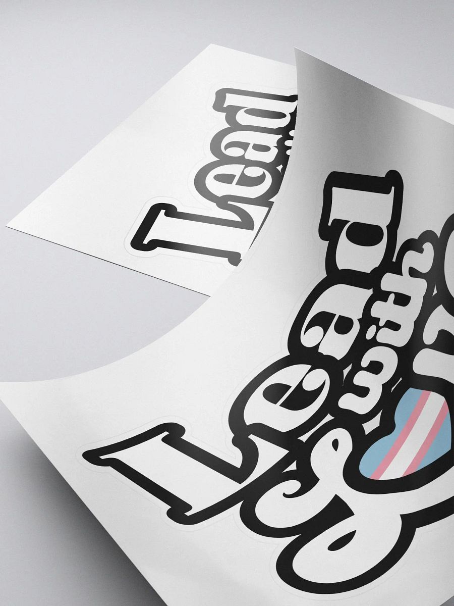 Lead With Love Sticker: Transgender product image (4)