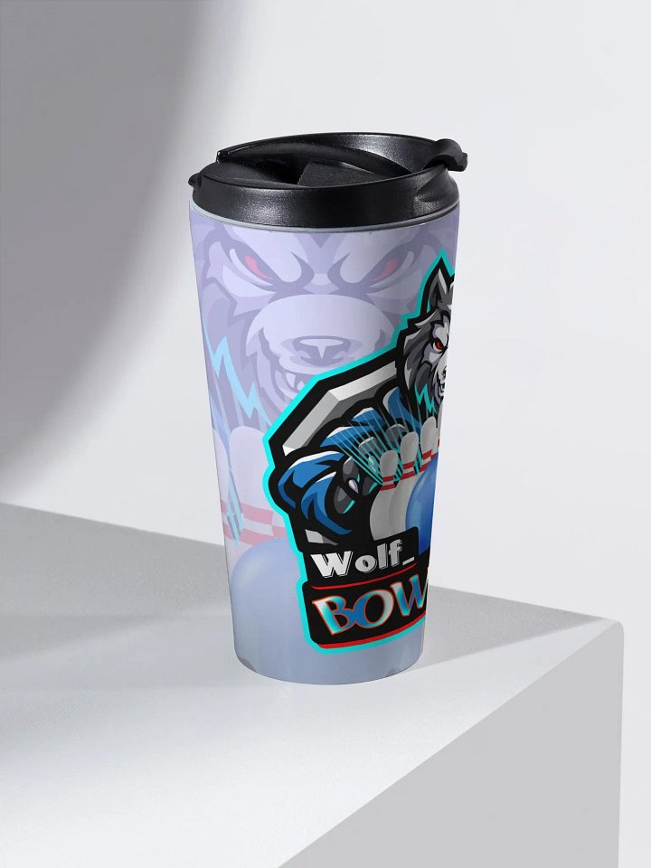 wolf bowling travel mug product image (2)
