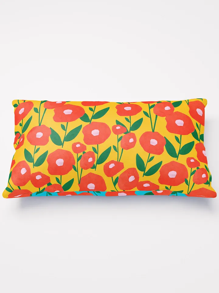 Cheerful Poppy Blooms All-Over Pillow product image (1)