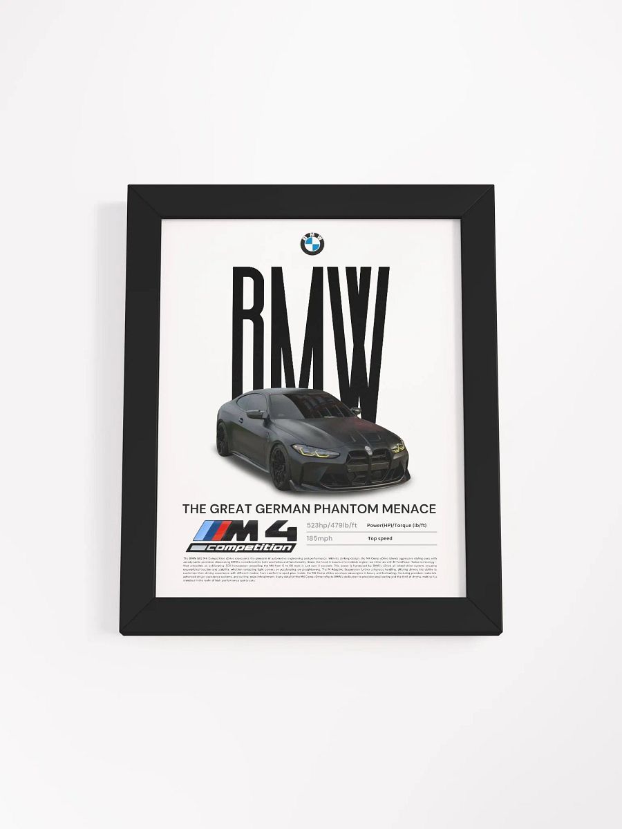 BMW G82 M4 COMP FRAMED POSTER product image (7)