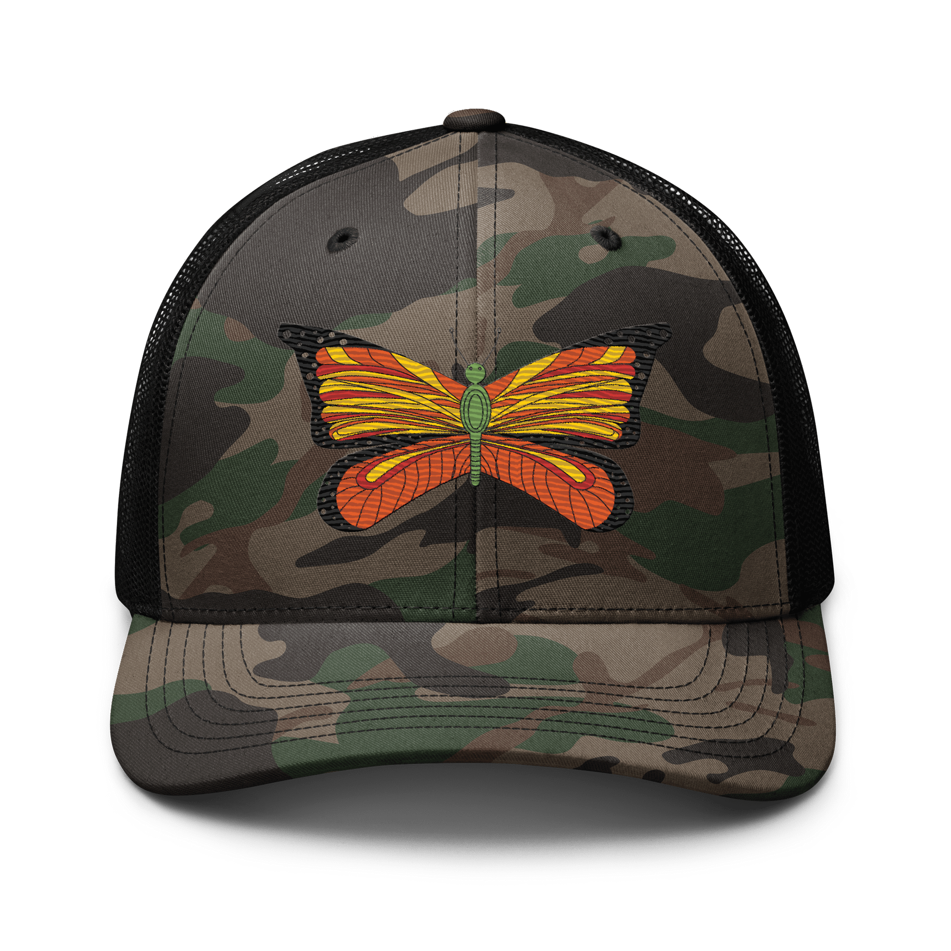 Vibrant Wings Camo Trucker Hat product image (1)