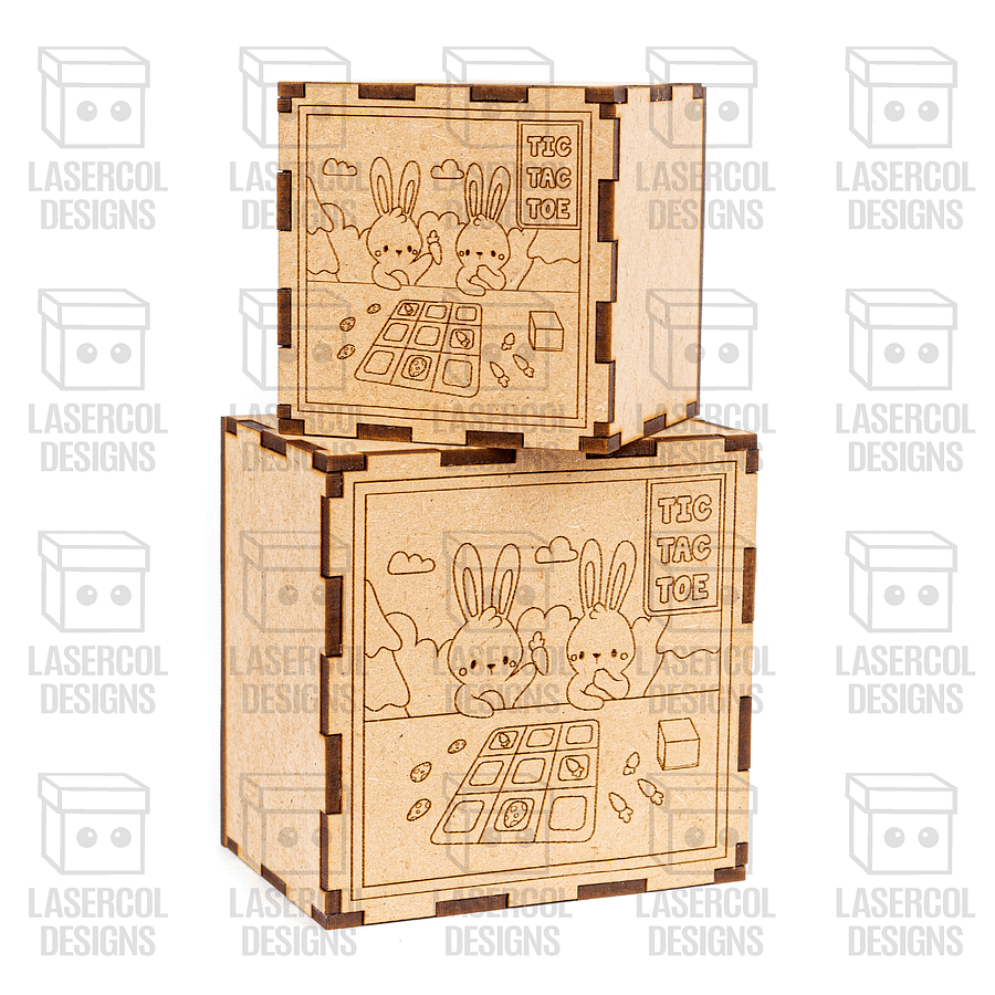 Easter Tic Tac Toe with Box (2 Sizes) - Laser Cut Files product image (10)