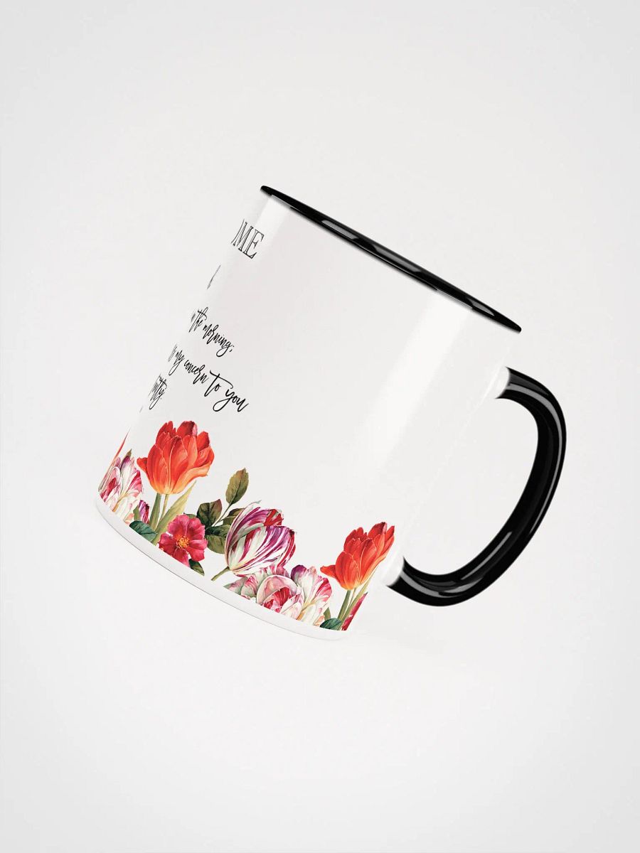 'Winsome' Psalm 5:3 Personalized Floral Glossy Mug product image (3)