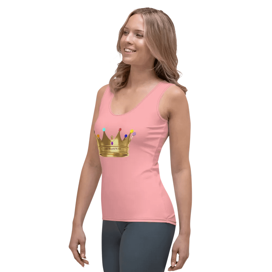 Queendom Beautiful Women Crown Tank Top/Pink (TM) product image (3)