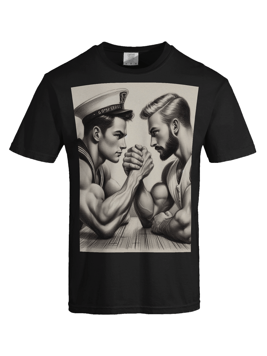 Up Close and Personal: Sailors – Tom of Finland Tribute Gay Pride Graphic Design T-Shirt product image (7)