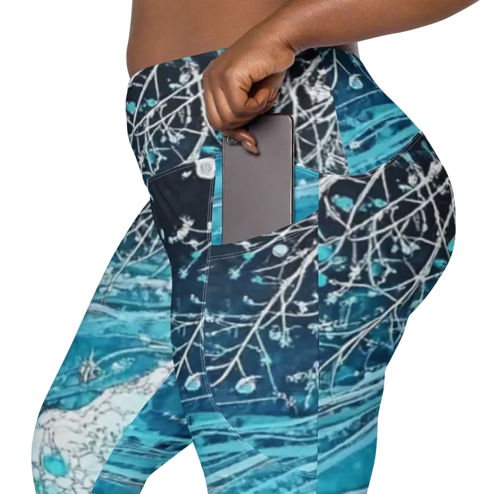 Winter Frost, Crossover Leggings with Pockets product image (2)